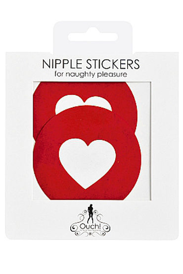 Shots Toys Nipple Sticker Round Open Hearts, красные - фото, отзывы Shots Toys Nipple Sticker Round Open Hearts, красные - фото, отзывы