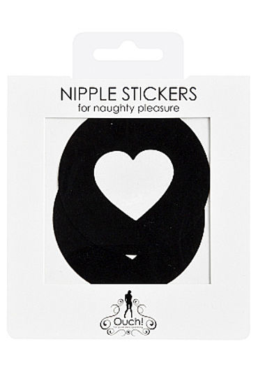 Shots Toys Nipple Sticker Round Open Hearts, черные - фото, отзывы Shots Toys Nipple Sticker Round Open Hearts, черные - фото, отзывы