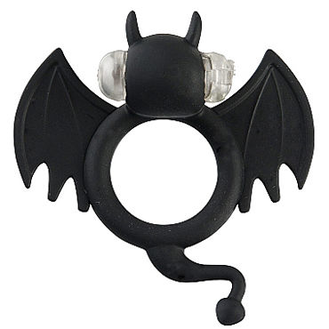 Shots Toys Bad Bat, Эрекционное виброкольцо в виде летучей мыши Shots Toys Bad Bat, Эрекционное виброкольцо в виде летучей мыши