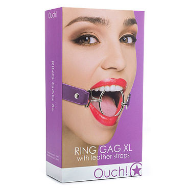 Shots Toys Ring Gag XL, фиолетовый - фото, отзывы Shots Toys Ring Gag XL, фиолетовый - фото, отзывы