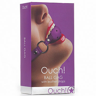 Shots Toys Gag Ball, белый - Кляп с отверстиями - купить в секс шопе Shots Toys Gag Ball, белый - Кляп с отверстиями - купить в секс шопе