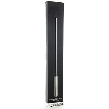 Shots Toys Leather Cross Tipped Crop - Стек с кожаным наконечником - купить в секс шопе Shots Toys Leather Cross Tipped Crop - Стек с кожаным наконечником - купить в секс шопе