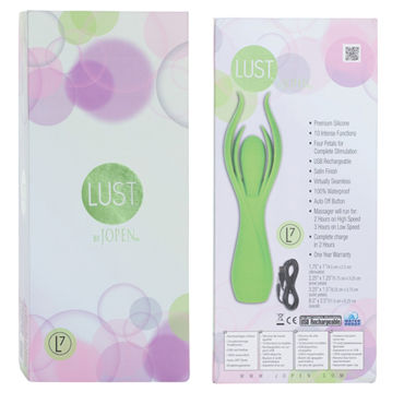 Jopen Lust L7, зеленый - Вибромассажер оригинальной формы - купить в секс шопе Jopen Lust L7, зеленый - Вибромассажер оригинальной формы - купить в секс шопе