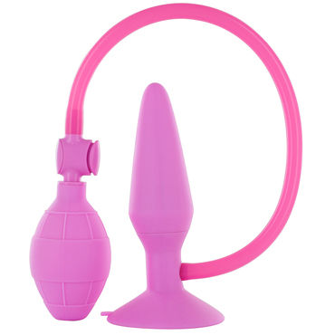 Seven Creations Large Inflatable Plug, розовая, Расширяющаяся анальная пробка, большая Seven Creations Large Inflatable Plug, розовая, Расширяющаяся анальная пробка, большая