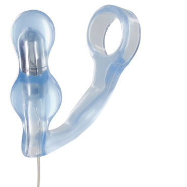 Toy Joy Manpower Plug & Penis ring, голубая, Анальная втулка с эрекционным кольцом, вибрирующая Toy Joy Manpower Plug & Penis ring, голубая, Анальная втулка с эрекционным кольцом, вибрирующая