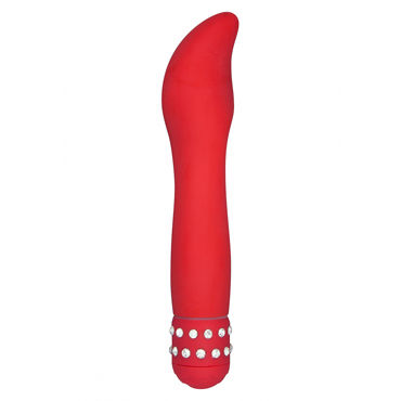 Toy Joy Diamond Dazzler, красный, Вибратор декорированный стразами Toy Joy Diamond Dazzler, красный, Вибратор декорированный стразами