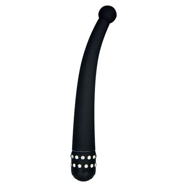 Toy Joy Diamond Intense Probe, черный, Вибратор декорированный стразами Toy Joy Diamond Intense Probe, черный, Вибратор декорированный стразами