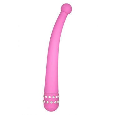 Toy Joy Diamond Intense Probe, розовый, Вибратор Декорированный стразами Toy Joy Diamond Intense Probe, розовый, Вибратор Декорированный стразами