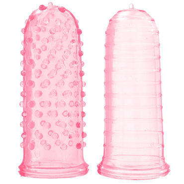 Toy Joy Sexy Finger Ticklers, розовый, Набор из двух насадок на пальцы Toy Joy Sexy Finger Ticklers, розовый, Набор из двух насадок на пальцы