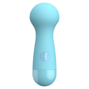 Toy Joy Cara Small Wand Massager, голубой, Компактный вибромассажер с круглой головкой Toy Joy Cara Small Wand Massager, голубой, Компактный вибромассажер с круглой головкой