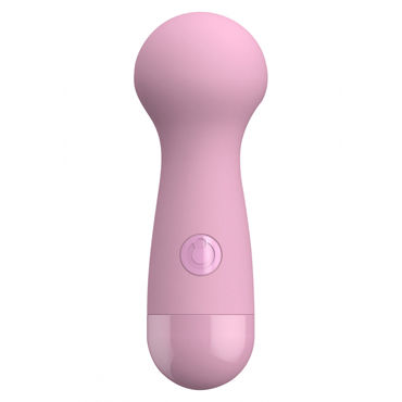 Toy Joy Cara Small Wand Massager, розовый, Компактный вибромассажер с круглой головкой Toy Joy Cara Small Wand Massager, розовый, Компактный вибромассажер с круглой головкой
