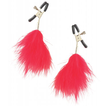 Pipedream Feather Nipple Clamps, красные - фото, отзывы Pipedream Feather Nipple Clamps, красные - фото, отзывы