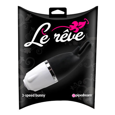 Pipedream Le Reve 3 Speed Bunny, черный, Массажер для стимуляции клитора Pipedream Le Reve 3 Speed Bunny, черный, Массажер для стимуляции клитора