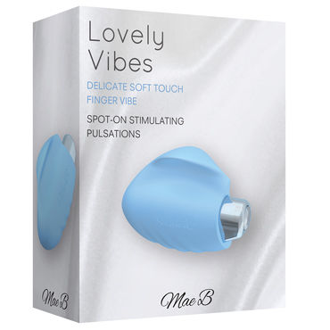 Mae B Soft Touch Finger Vibe, голубой, Вибратор для стимуляции эрогенных зон и другие товары Mae B с фото Mae B Soft Touch Finger Vibe, голубой, Вибратор для стимуляции эрогенных зон и другие товары Mae B с фото