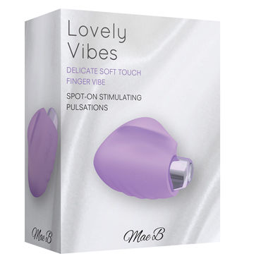 Mae B Soft Touch Finger Vibe, фиолетовый, Вибратор для стимуляции эрогенных зон и другие товары Mae B с фото Mae B Soft Touch Finger Vibe, фиолетовый, Вибратор для стимуляции эрогенных зон и другие товары Mae B с фото
