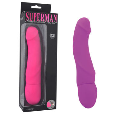 Erokay Rechargeable Silicone Dildo, фиолетовый, Вибратор реалистичной формы Erokay Rechargeable Silicone Dildo, фиолетовый, Вибратор реалистичной формы