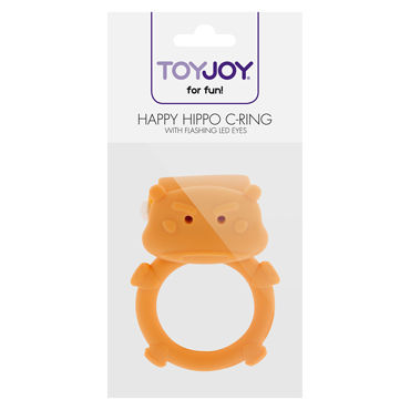 Toy Joy Happy Hippo C-ring - Виброкольцо в виде бегемота - купить в секс шопе Toy Joy Happy Hippo C-ring - Виброкольцо в виде бегемота - купить в секс шопе