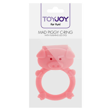 Toy Joy Mad Piggy C-ring - Виброкольцо в виде свиньи - купить в секс шопе Toy Joy Mad Piggy C-ring - Виброкольцо в виде свиньи - купить в секс шопе