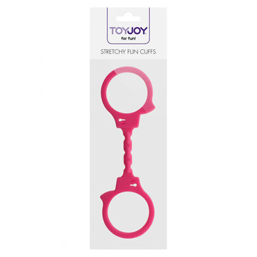 Toy Joy Stretchy Fun Cuffs, розовые - фото, отзывы Toy Joy Stretchy Fun Cuffs, розовые - фото, отзывы