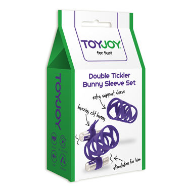 Toy Joy Double Tickler Sleeve Set, фиолетовый, Набор из двух насадок на пенис и другие товары Toy Joy с фото Toy Joy Double Tickler Sleeve Set, фиолетовый, Набор из двух насадок на пенис и другие товары Toy Joy с фото