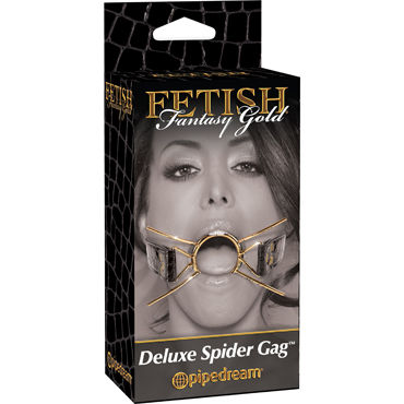Pipedream Deluxe Spider Gag, золотой, Расширитель для рта Pipedream Deluxe Spider Gag, золотой, Расширитель для рта