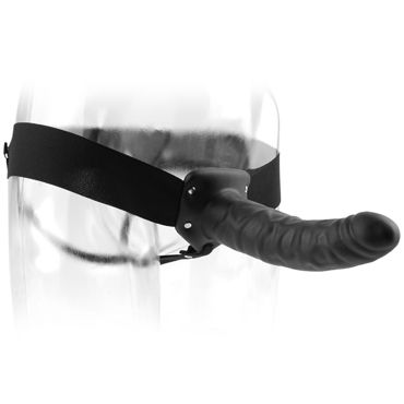 Pipedream Hollow Strap-On, черный - Полый страпон на ремне - купить в секс шопе Pipedream Hollow Strap-On, черный - Полый страпон на ремне - купить в секс шопе