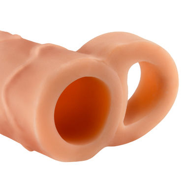Pipedream Fantasy X-tensions Perfect 2" Extension with Ball Strap, телесная, Удлиняющая насадка на 5см с петлей для мошонки и другие товары Pipedream с фото Pipedream Fantasy X-tensions Perfect 2" Extension with Ball Strap, телесная, Удлиняющая насадка на 5см с петлей для мошонки и другие товары Pipedream с фото