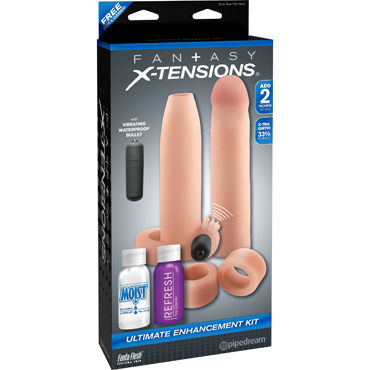 Pipedream Fantasy X-tensions Ultimate Enhancement Kit, Набор насадок и эрекционных колец Pipedream Fantasy X-tensions Ultimate Enhancement Kit, Набор насадок и эрекционных колец