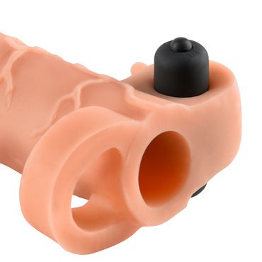 Pipedream Fantasy X-tensions Vibrating Real Feel 1" Extension, телесная, Удлиняющая насадка на 2,5см с вибрацией и другие товары Pipedream с фото Pipedream Fantasy X-tensions Vibrating Real Feel 1" Extension, телесная, Удлиняющая насадка на 2,5см с вибрацией и другие товары Pipedream с фото