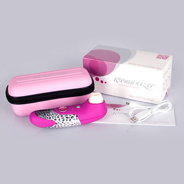 Womanizer W100, розовый/леопардовый, Вакуумный стимулятор клитора и другие товары Womanizer с фото Womanizer W100, розовый/леопардовый, Вакуумный стимулятор клитора и другие товары Womanizer с фото