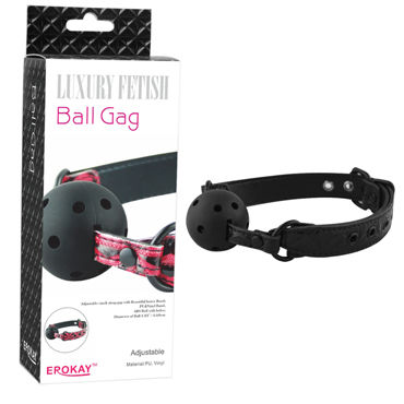 Erokay Ball Gags, черный, Кляп с отверстиями Erokay Ball Gags, черный, Кляп с отверстиями