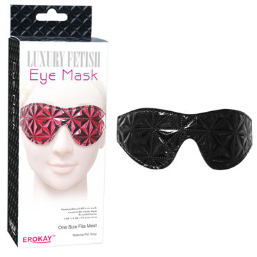 Erokay Eye Mask, черная, Маска на глаза с фактурным узором Erokay Eye Mask, черная, Маска на глаза с фактурным узором