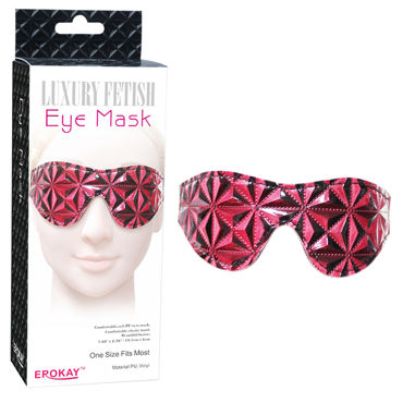 Erokay Eye Mask, красная, Маска на глаза с фактурным узором Erokay Eye Mask, красная, Маска на глаза с фактурным узором