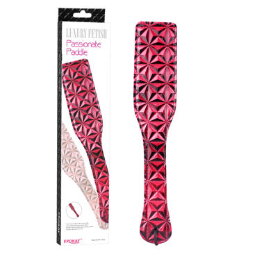 Erokay Passionate Paddle, красная, Хлопалка, с фактурным узором Erokay Passionate Paddle, красная, Хлопалка, с фактурным узором
