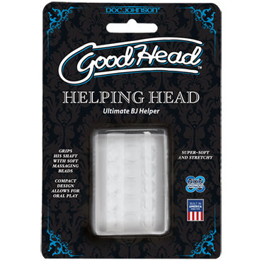 Doc Johnson GoodHead UR3 Helping Head - Компактный мастурбатор - купить в секс шопе Doc Johnson GoodHead UR3 Helping Head - Компактный мастурбатор - купить в секс шопе