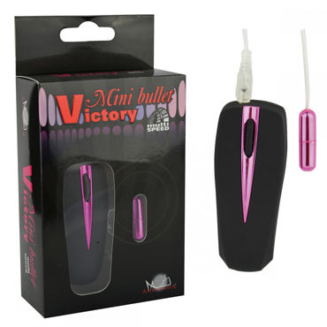 Howells Aphrodisia Victory Mini Bullet, розовая, Вибропуля с выносным пультом управления Howells Aphrodisia Victory Mini Bullet, розовая, Вибропуля с выносным пультом управления