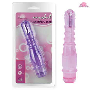 Howells Aphrodisia Crystal Vibrator Dewdrops, розовый, Многоскоростной вибратор Howells Aphrodisia Crystal Vibrator Dewdrops, розовый, Многоскоростной вибратор