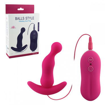 Howells Aphrodisia Balls Style Vibrating Anal Plug, розовый, Анальный вибростимулятор Howells Aphrodisia Balls Style Vibrating Anal Plug, розовый, Анальный вибростимулятор