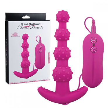 Howells Aphrodisia 10 Mode Max Pleasure Anal Beads, розовая, Анальная виброцепочка Howells Aphrodisia 10 Mode Max Pleasure Anal Beads, розовая, Анальная виброцепочка