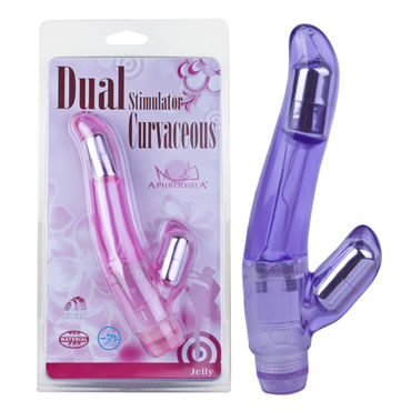 Howells Aphrodisia Dual Stimulator Curvaceous, фиолетовый, Вибратор с клиторальным стимулятором Howells Aphrodisia Dual Stimulator Curvaceous, фиолетовый, Вибратор с клиторальным стимулятором