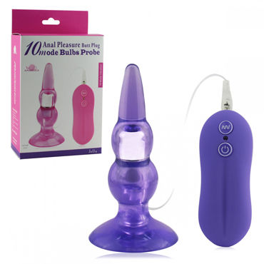 Howells Aphrodisia Anal Pleasure Butt Plug Bulbs Probe, фиолетовый, Анальный вибростимулятор Howells Aphrodisia Anal Pleasure Butt Plug Bulbs Probe, фиолетовый, Анальный вибростимулятор