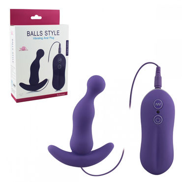 Howells Aphrodisia Balls Style Vibrating Anal Plug, фиолетовый, Анальный вибростимулятор Howells Aphrodisia Balls Style Vibrating Anal Plug, фиолетовый, Анальный вибростимулятор