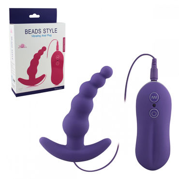 Howells Aphrodisia Beads Style Vibrating Anal Plug, фиолетовый, Анальная втулка Howells Aphrodisia Beads Style Vibrating Anal Plug, фиолетовый, Анальная втулка
