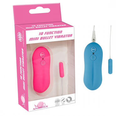 Howells Aphrodisia 10Function Mini Bullet, фиолетовая, Вибропуля с выносным пультом управления Howells Aphrodisia 10Function Mini Bullet, фиолетовая, Вибропуля с выносным пультом управления