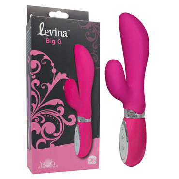 Howells Aphrodisia Levina Big G, розовый, Вибратор с клиторальным стимулятором Howells Aphrodisia Levina Big G, розовый, Вибратор с клиторальным стимулятором