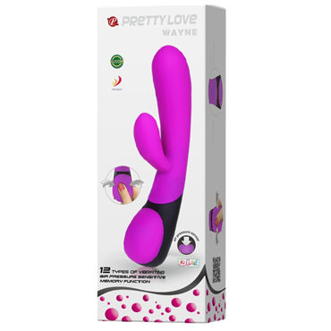 Baile Pretty Love Wayne - Вибратор с клиторальным отростком - купить в секс шопе Baile Pretty Love Wayne - Вибратор с клиторальным отростком - купить в секс шопе