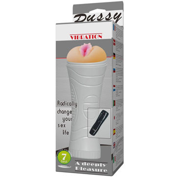 Baile Dussy Vibrating - Мастурбатор с вибро, в колбе - купить в секс шопе Baile Dussy Vibrating - Мастурбатор с вибро, в колбе - купить в секс шопе