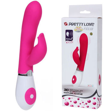 Baile Pretty Love Felix, розовый, Вибратор со стимулятором клитора Baile Pretty Love Felix, розовый, Вибратор со стимулятором клитора