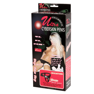 Baile Ultra Cyberskin Penis, розовый - Женский страпон с трусиками - купить в секс шопе Baile Ultra Cyberskin Penis, розовый - Женский страпон с трусиками - купить в секс шопе