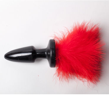 Luxurious Tail Red Bunny, Анальная пробка с хвостом Luxurious Tail Red Bunny, Анальная пробка с хвостом